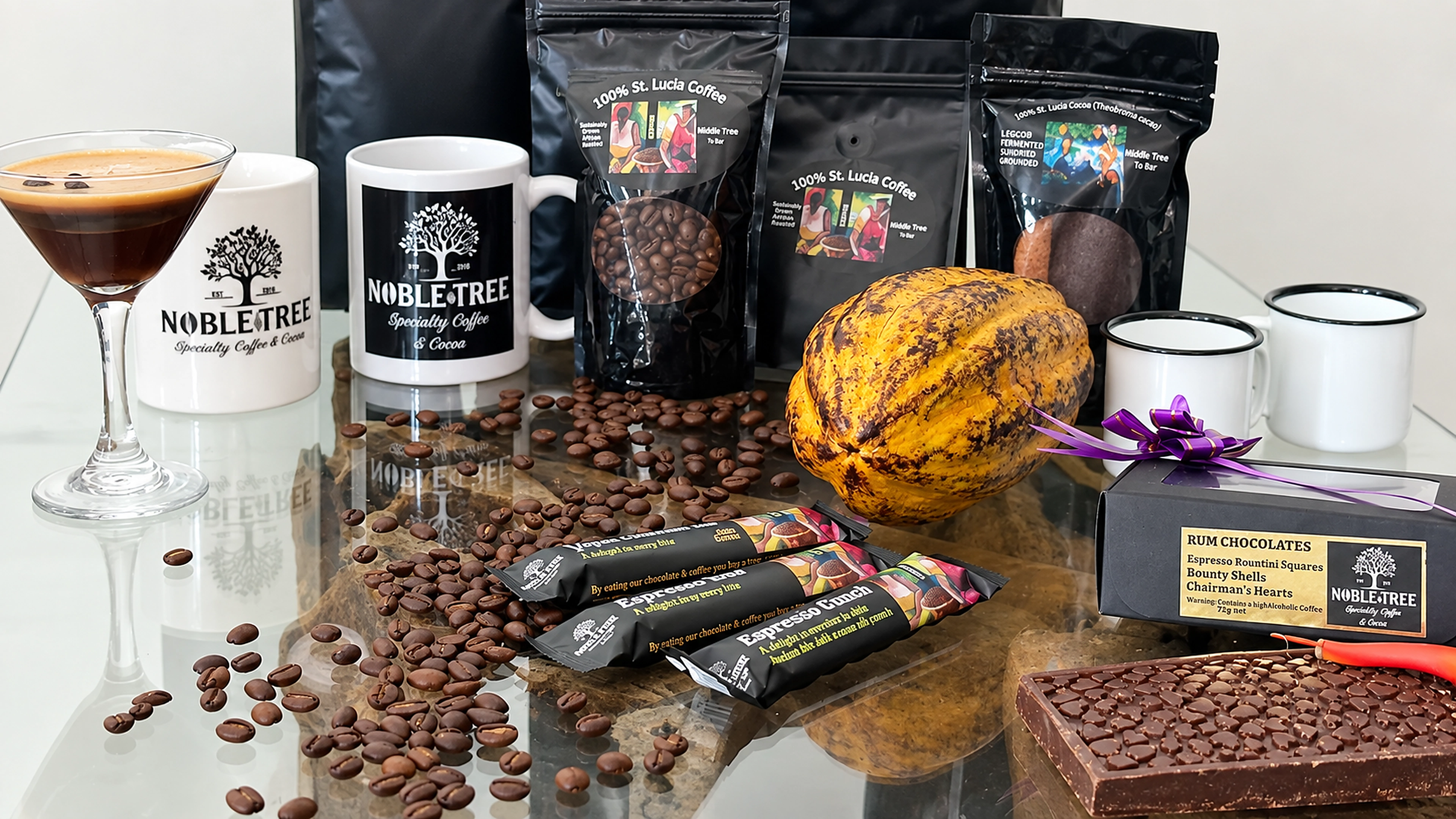 NobleTree Coffee & Cocoa products and enterprise showcase