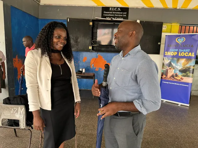 Merlicia with the Babonneau vice principal
