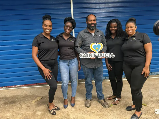 Obadiah Roserie with Commerce and Industry Team
