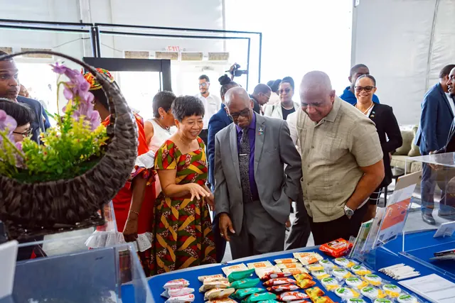 Dr. Ernest Hilaire at the Trade Show